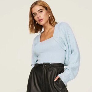 NAADAM Blue Fisherman Layered Sweater in blue size XS